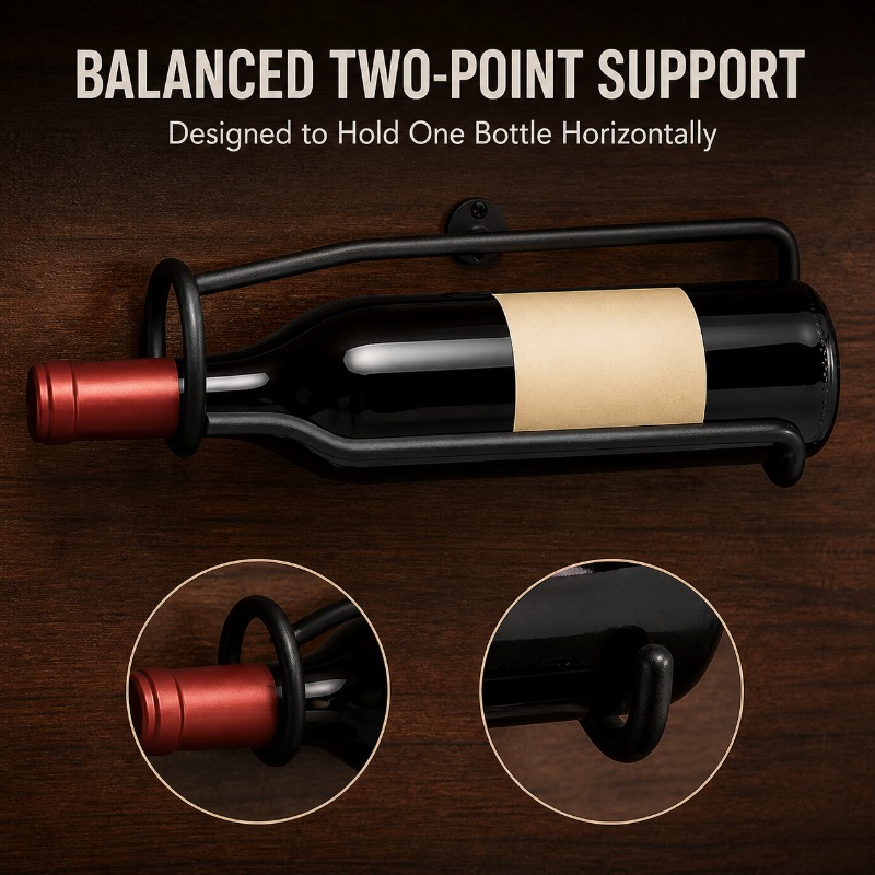 Wine Beer Red - Suporte de Parede para Garrafas de
