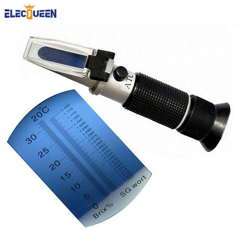 Wine To Beer Alcohol - Refratômetro de mão única/dupla escala, medidor