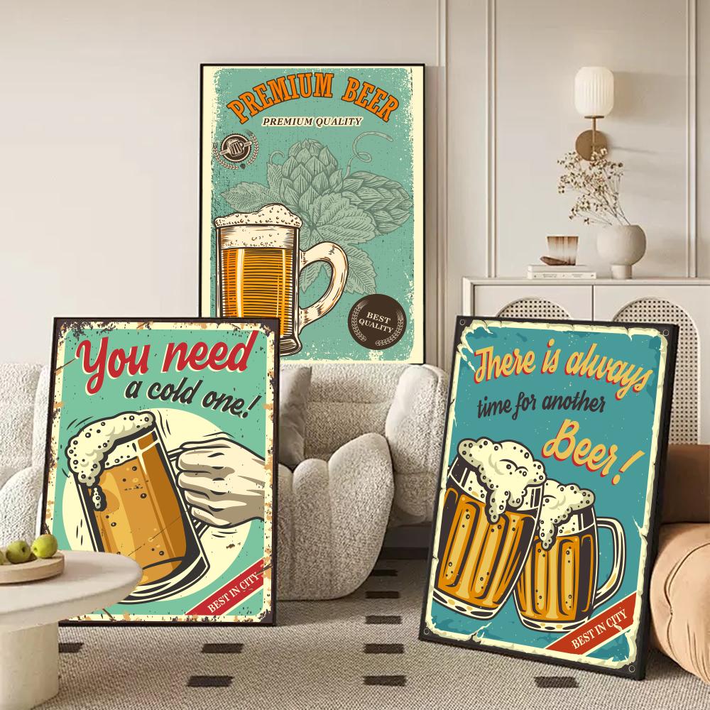 Pintura de Estilo Retrô de Cer - Wine Beer Photo avaliação e preço