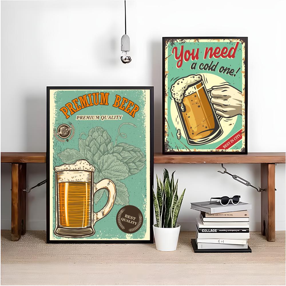 Pintura de Estilo Retrô de Cer - Wine Beer Photo avaliação e preço