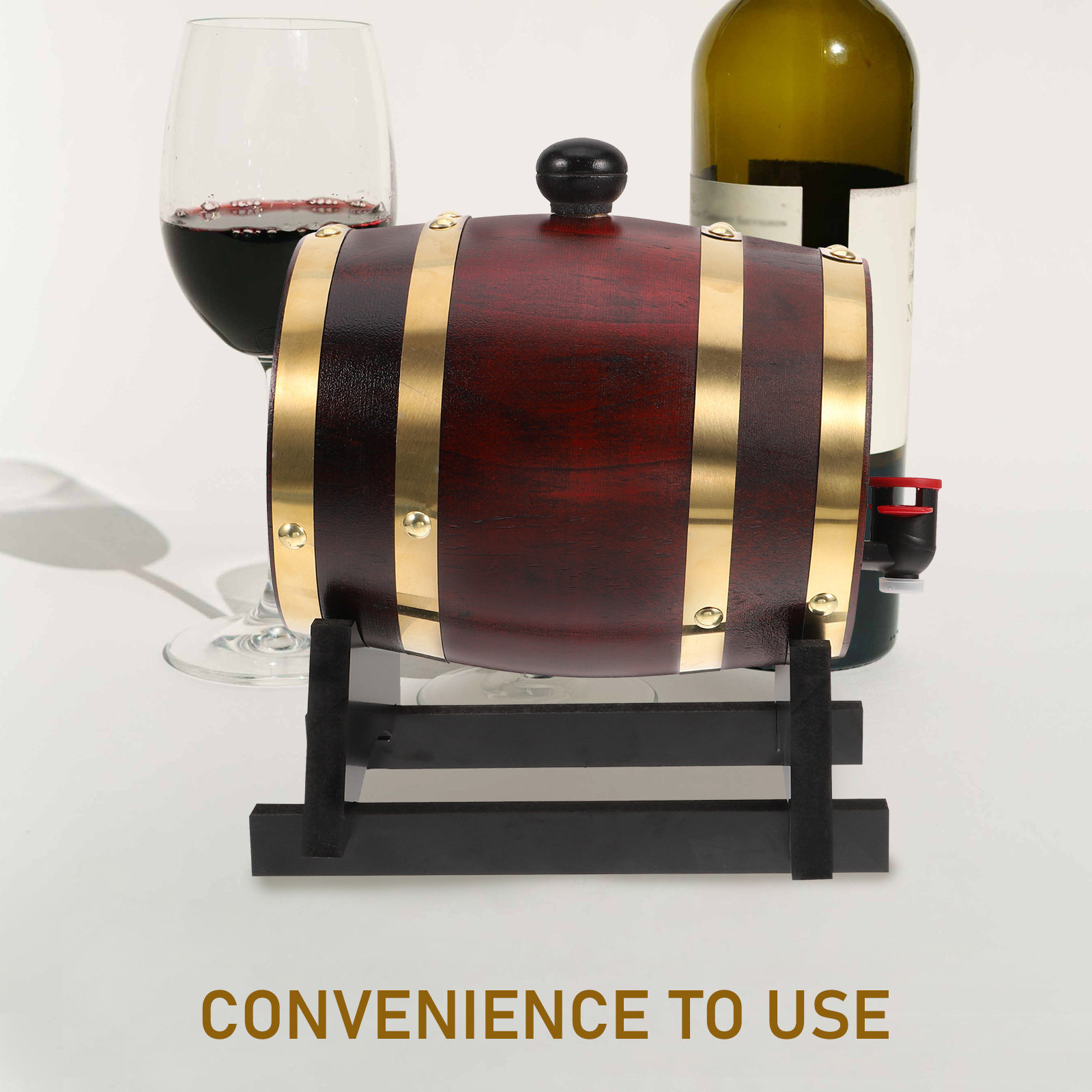 Conjunto de Barril de Madeira  - Wine Beer Red avaliação e preço