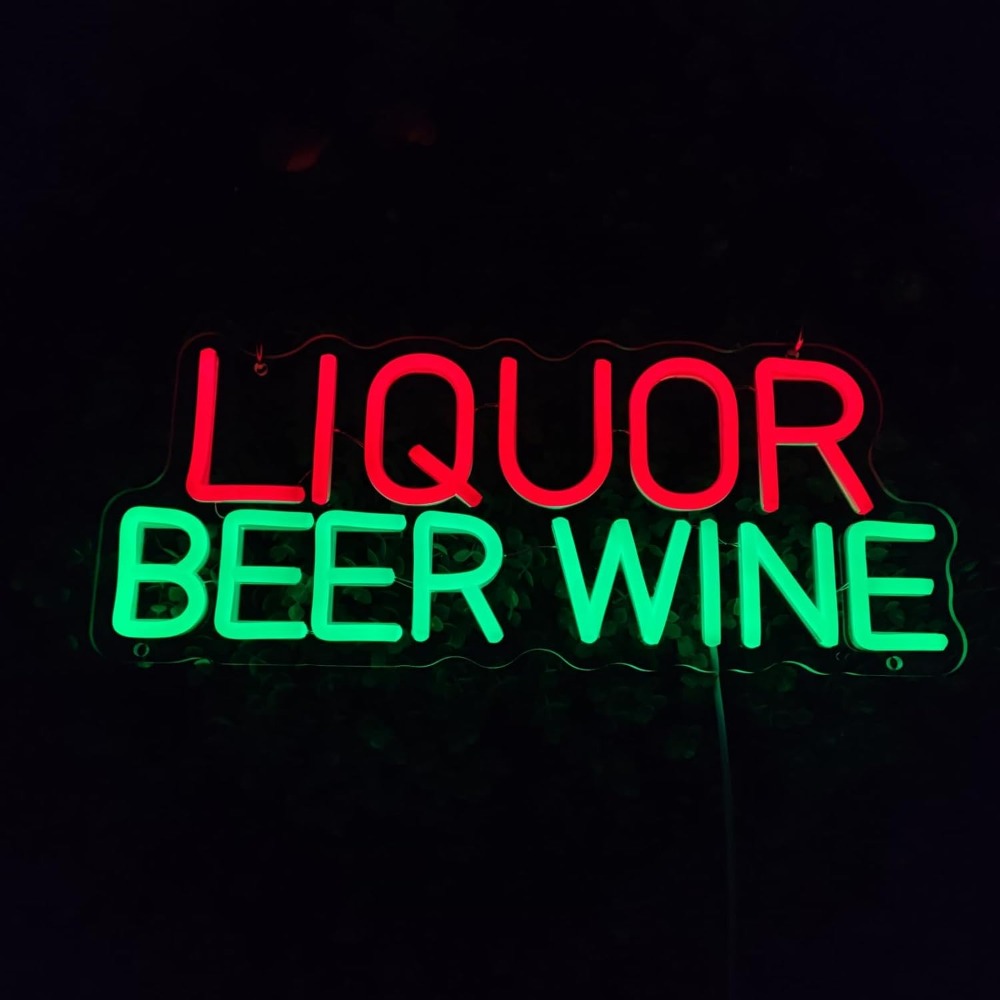 Letreiro de LED Neon para Bebi - Wine Beer Whiskey Year avaliação e preço