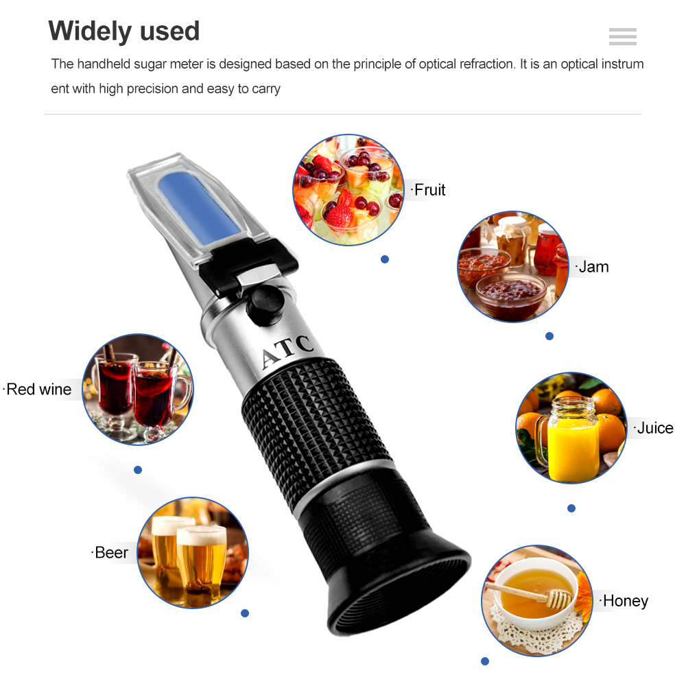 Refratômetro brix de álcool po - Wine To Beer Alcohol avaliação e preço