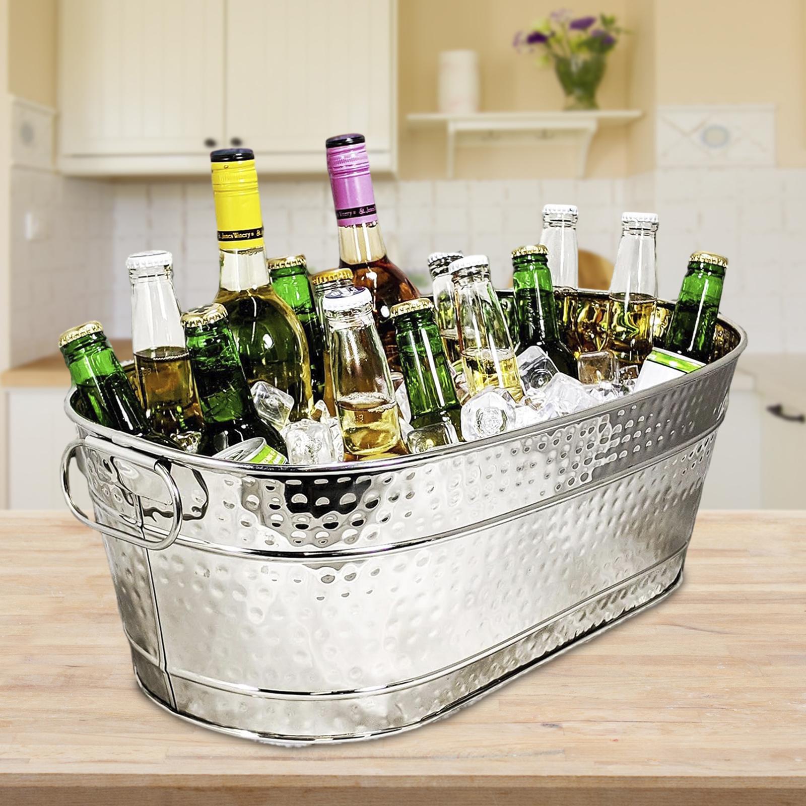 Balde De Gelo Galvanizado Leve - Wine Beer Cooler avaliação e preço