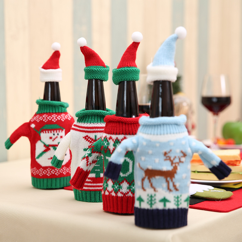 Suéteres De Malha De Natal De  - Wine Beer Red avaliação e preço