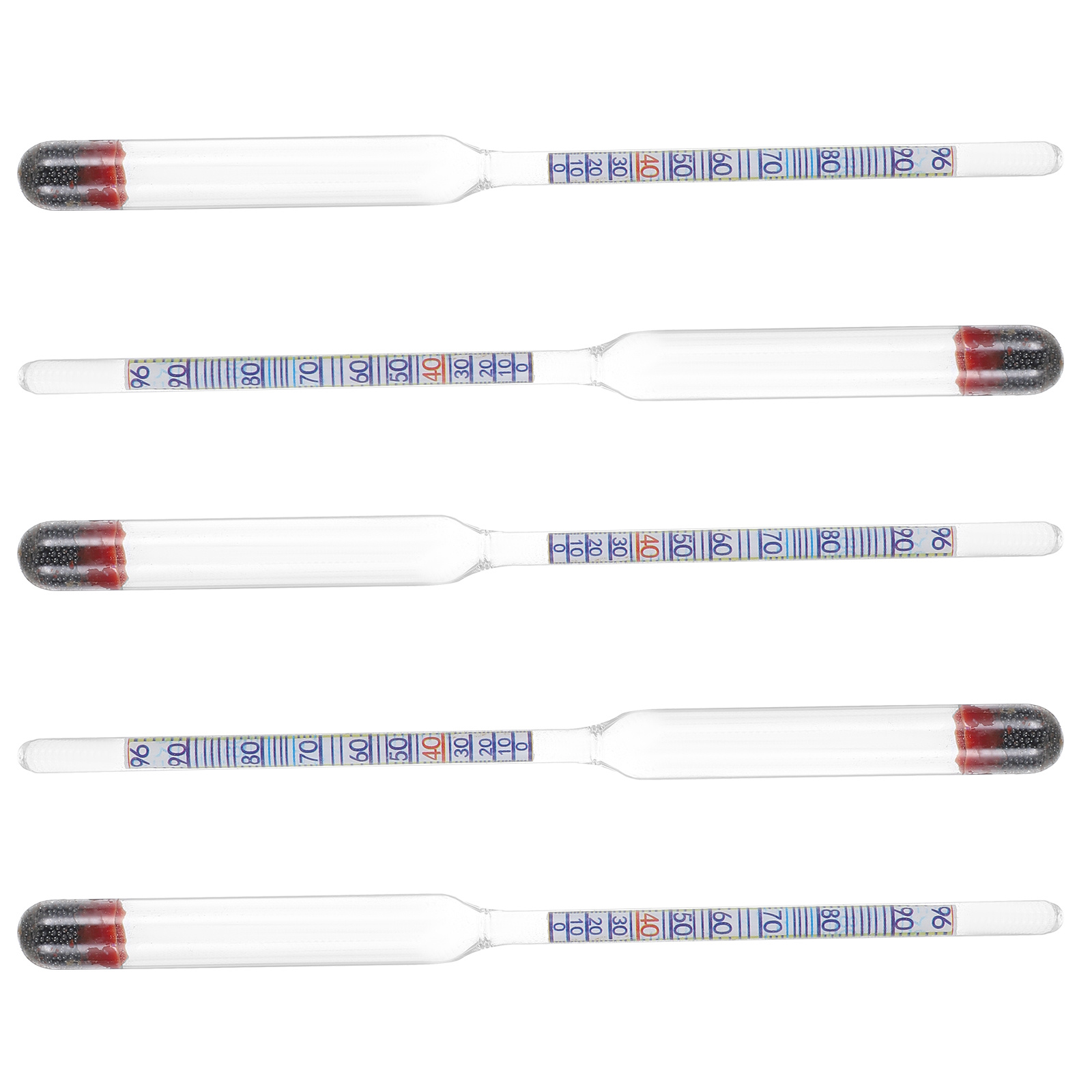 Kit com 5 Hidrômetros de Vidro - Wine To Beer Alcohol avaliação e preço