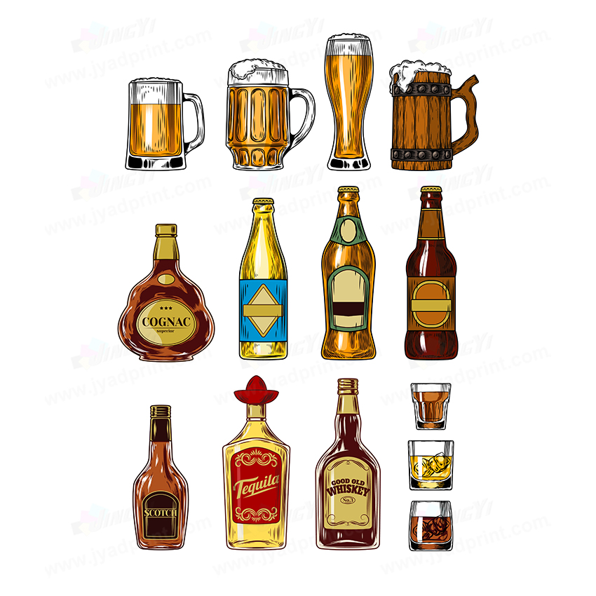 12 peças/lote, Placa de PVC Pe - Wine Beer Photo avaliação e preço